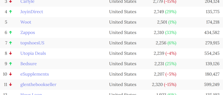 亚马逊Top100卖家榜单更新（12.23）
