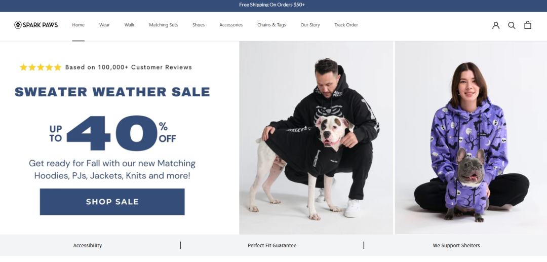 宠物服饰品牌SPARK PAWS半年销售5600万美元：精准切入法斗犬细分市场，靠“人宠亲子装”引爆欧美