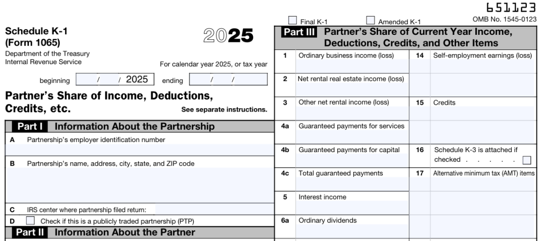 合伙企业报税，1065表到底怎么填？