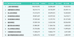 2024年全年169个海关特殊监管区(综保区等)进出口贸易额分析及排名榜单