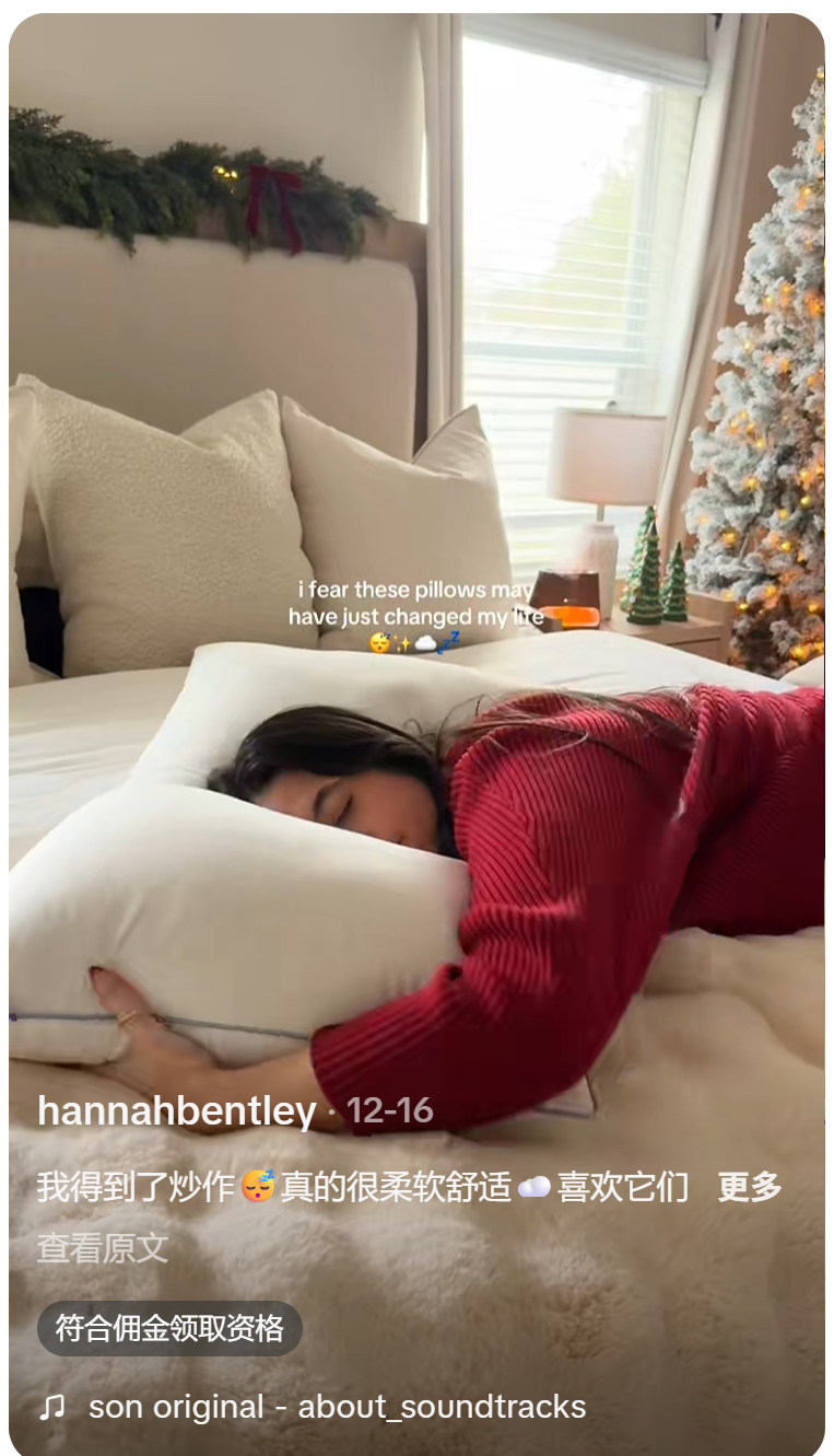 600 万 +“睡” 出来的爆款！安睡枕头 TikTok 爆单引领家居新潮流