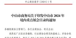 展会动态||重磅利好消息！CHWE入选中山市2024年境内重点展会目录名单