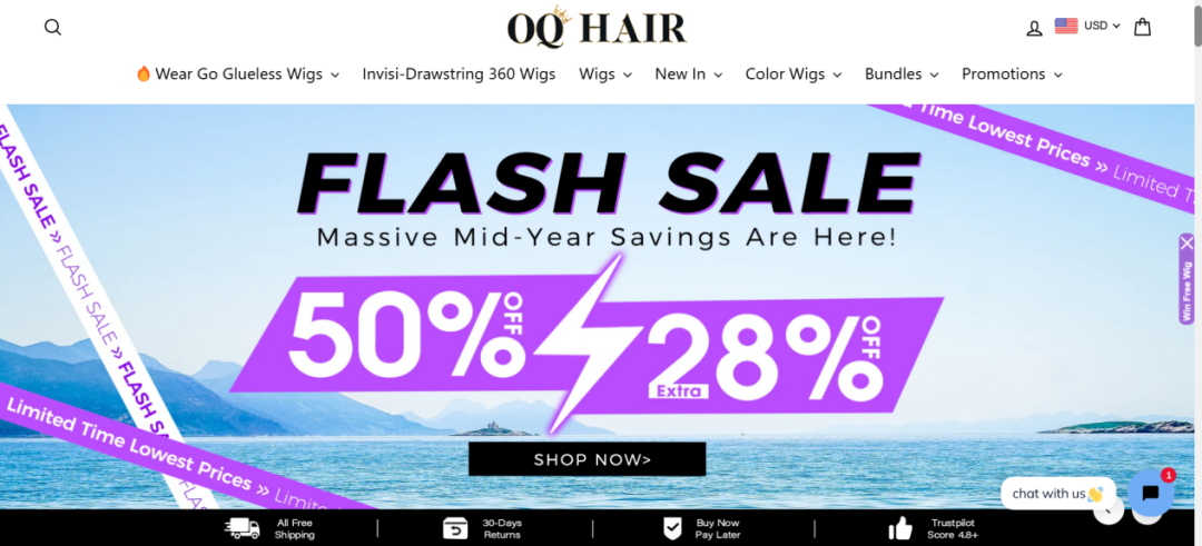 ​​30秒换发型！中国假发品牌OQ Hair靠"免胶技术"征服TikTok​