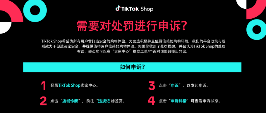 商家申诉基础流程 TikTok Shop商家申诉在哪?申诉要准备哪些材料?