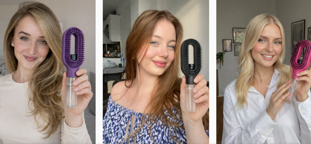 大人/小孩/宠物都爱用的顺毛神器！会喷水的梳子在TikTok上热卖