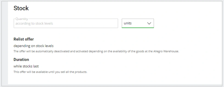 如何上架和编辑Allegro官方仓One Fulfillment服务里的offer？
