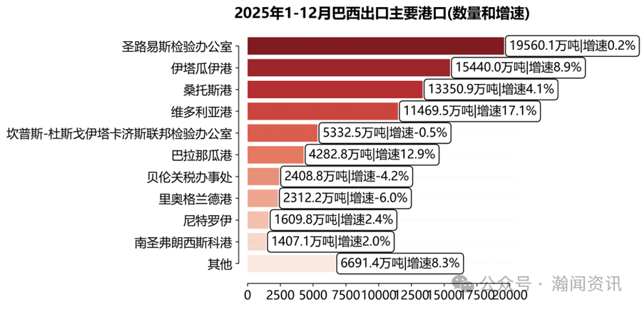2025巴西国际货物运输与口岸吞吐量监测报告（海运及海港）