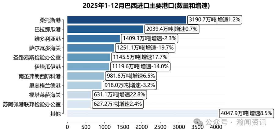 2025巴西国际货物运输与口岸吞吐量监测报告（海运及海港）