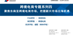 跨境电商专题系列四 聚焦东南亚跨境电商市场，把握新兴市场出海机遇