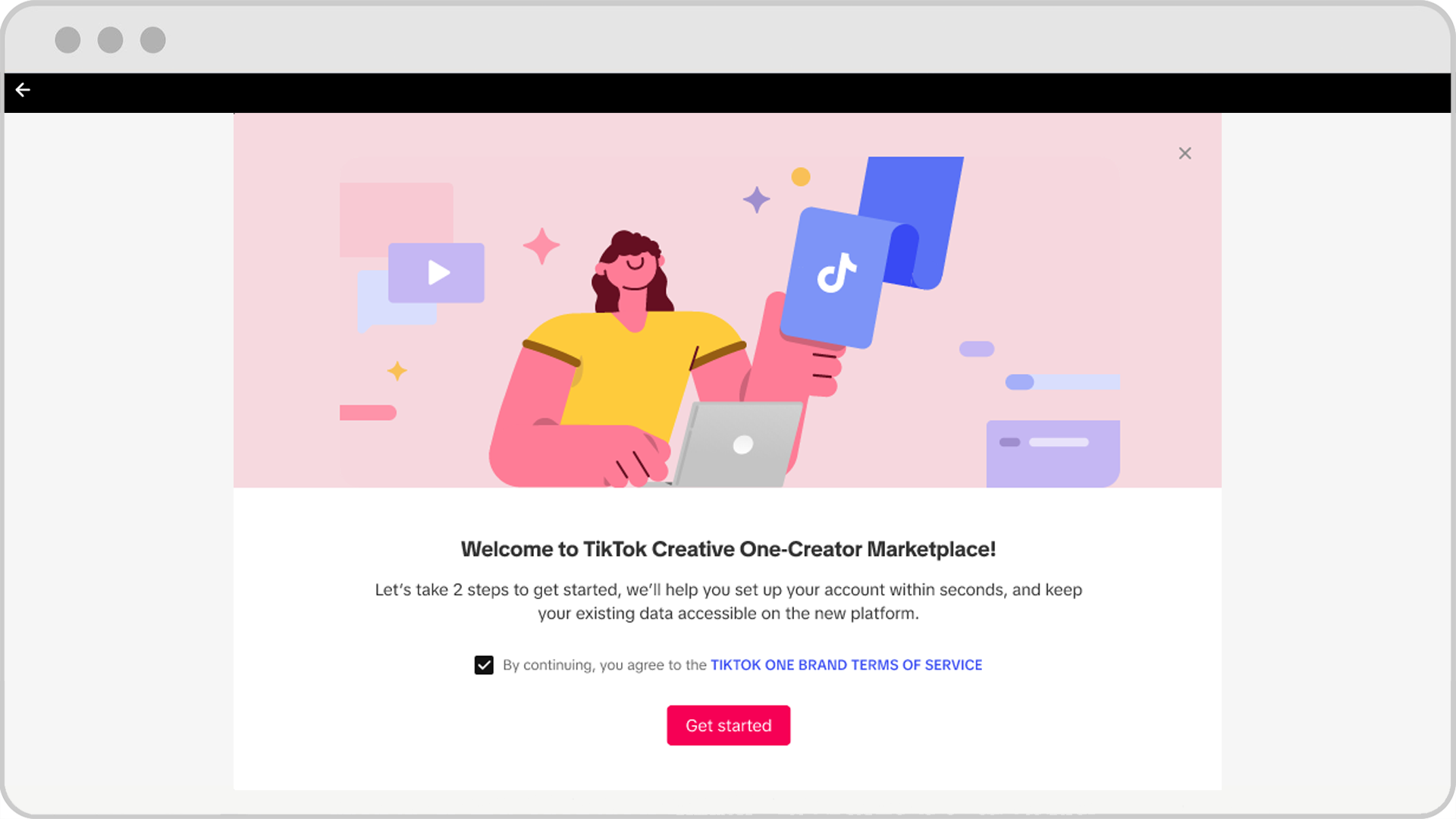 How to upgrade to TikTok One - terms and conditions