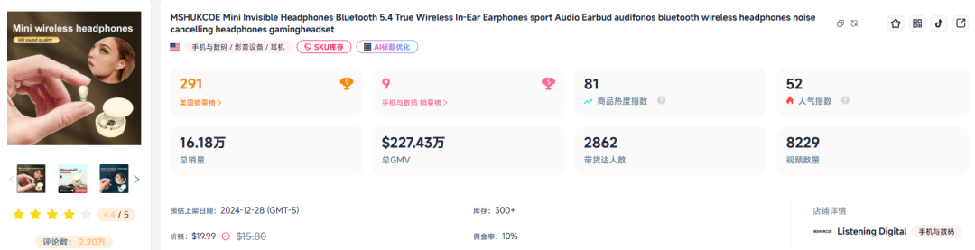 日出3000多单，红海类目杀出一匹黑马