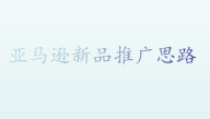 亚马逊新品推广思路
